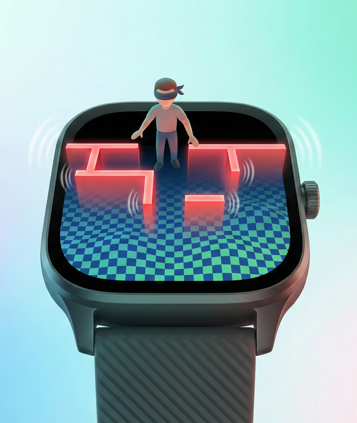 BlindMaze — physics arcade game with gyro controls for Wear OS